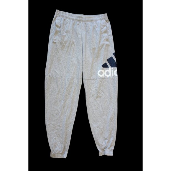 Adidas Essentials Performance Men's Jogger Logo Pants Size Medium Grey Pull on - Picture 8 of 10